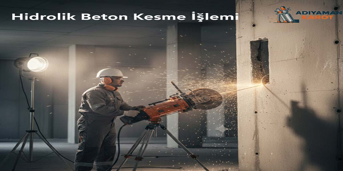 Hidrolik Beton Kesme İşlemi görsel